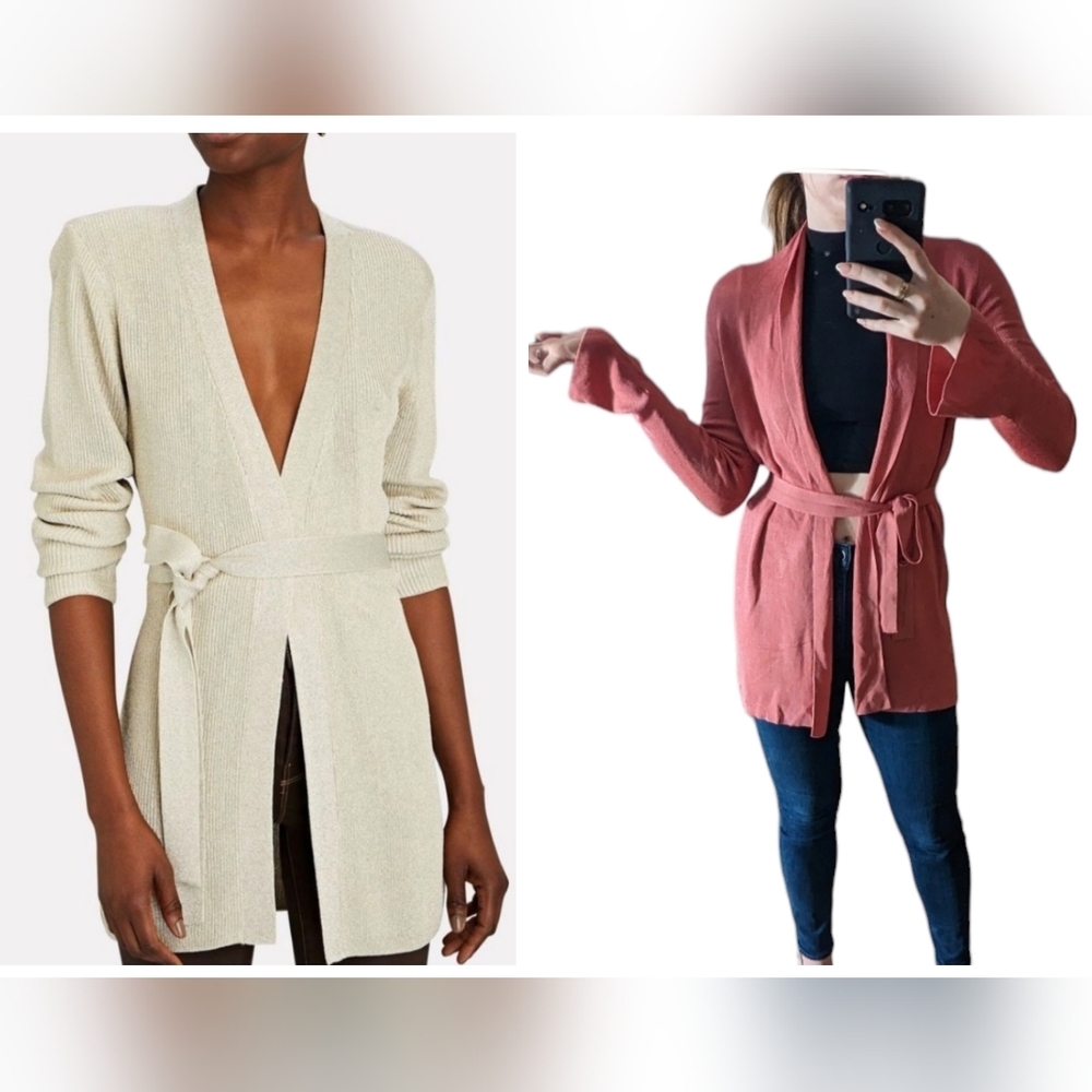L'agence Sabri belted long cardigan